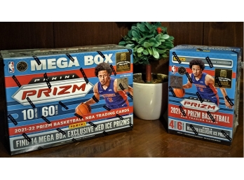 2021-22 Panini Prizm NBA:  Mega Box & Blaster Box {2-Box Lot}...Sealed