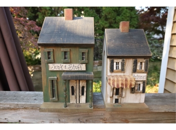 Pair Of Artistic Bird House - Signed -Shippable