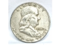 1959 D  Silver Benjamin Franklin Half Dollar Coin