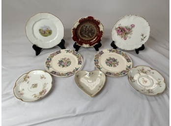 Assortment Of Plates And Heart Dish - Lenox, Limoges, Bavaria And More