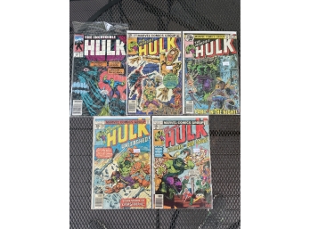 Five Hulk Comics