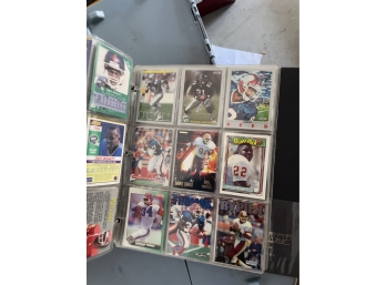 Binder Full Of Mixed 80s/90s Football Cards  See All Pics