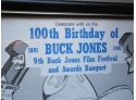 1991 Autographed Poster For BUCK JONES Celebration Of 100th Birthday