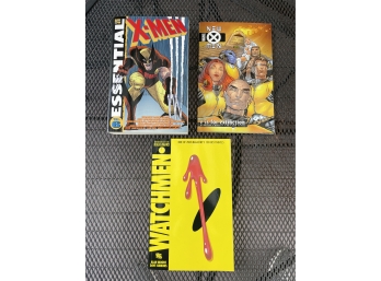 Two X-Men And One Watchmen Books