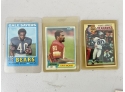 Football Cards (Sayers, Largent And Monk)