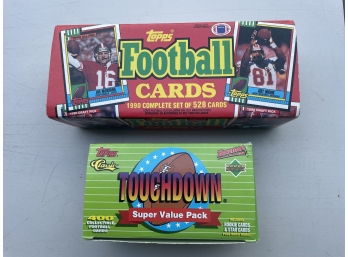 1990 Toppss Football Complete Set And 1996 Topps Football Super Value Pack