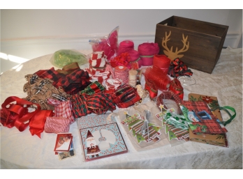 (#126) Christmas Ribbon In Decorative Box
