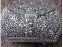 Beautiful Silver Evening Bag With Extensive Filigree Work