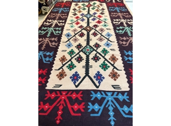 Hand Knotted Kilm Rug 80'x50'.   #729