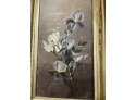 Oil On Canvas Irises W/ Gold Frame