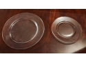 Lot Of 50 Clear Glass Salad Plates