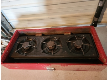 3 Burner Propane Camping Stove With Hose