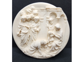 Adoration Of The Magi Alabaster Plate