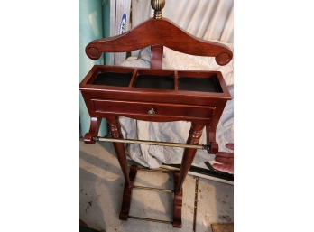 Vintage Wood Butler Valet Stand