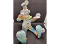 Stuart Abelman Limited Edition Blown Glass Clown Figurine 2/100 'bubbles'
