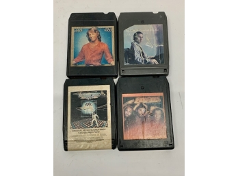 Lot Of 4 8 Track Tapes,  Paul Simon, Saturday Night Fever, Bee Gees And Andy Gibb!