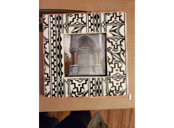 Tile Frame From India With Photo Of Grave