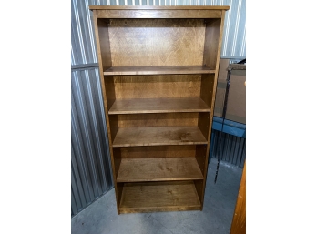 Tall Book Case Stained Wood 1 Of 5 ~. Approx 28 Wide By 62' Height