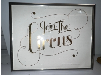 Join The Circus Framed 8 X 10