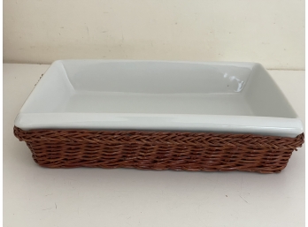 Caserole Dish In Basket