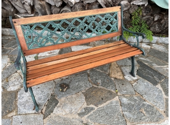 Cast Iron And Wood Park Bench