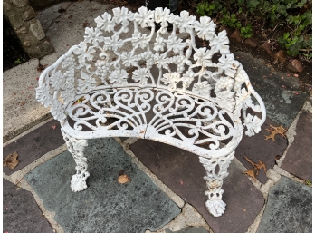 Vintage Cast Iron Ornate Bench - As Is