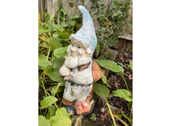Garden Gnome As Pictured - Crack Present