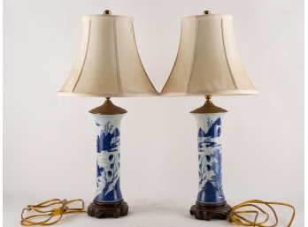 Set Of Two Desk Table Lamps