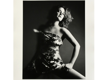 Drew Barrymore By Michael Adams Black And White