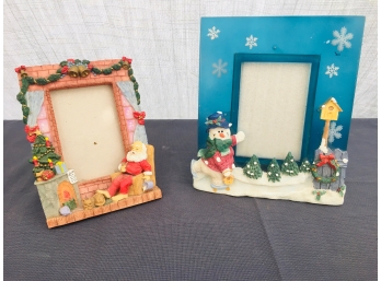 3D Picture Frames - Snowman & Santa