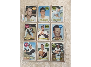 1969 Topps Baseball Card Lot Of 18
