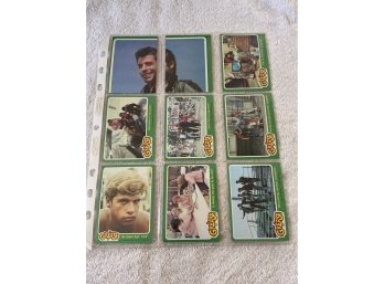 1978 Grease Cards Lot Of 9