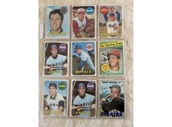 1969 Topps Baseball Card Lot Of 18