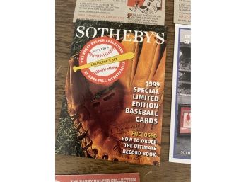 1999 Sotheby's The Barry Halper Collection Special Limited Edition Baseball Cards Set, 2 Of 2 Collections