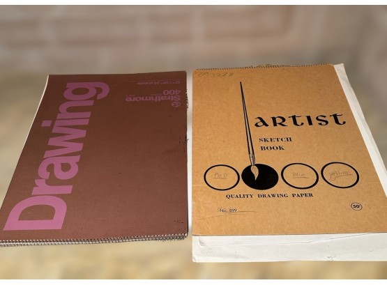 Set Of Artist Sketch And Drawing Books.