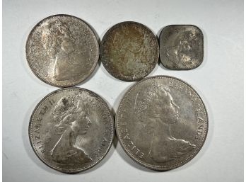 Silver Set Bahama $5, $2, $1, .50c, .15c