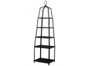 STACKING (5) SHELF STRUCTURAL STEEL ETAGERE