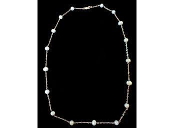 10K Gold, Cultured Pearl Necklace