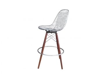 Case Study Furniture Wire Chair Dowel Bar Swivel Stool Manufactured By Modernica - Mid Century Modern