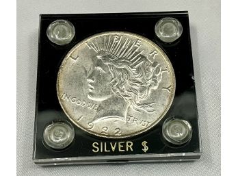Uncirculated 1922 US Silver Peace Dollar