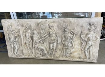 Large Plaster Frieze With Grecian Figures