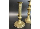 Collection Of Vintage Brass Candlesticks