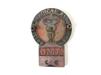 British Medical Association License Plate Topper