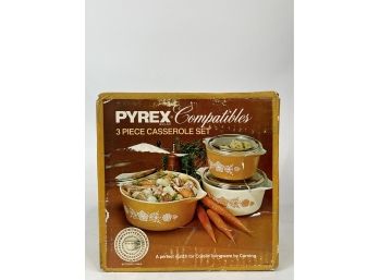 New Old Stock! Pyrex Set 480-4 In Original Box - Unopened!