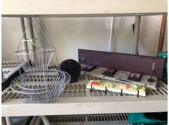 Kitchen - Shelf, Alarm Clock, Hanging Vegetable Basket