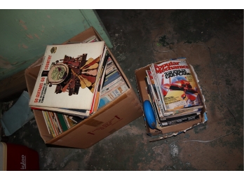 Box Of Records & Mechanic Magazines