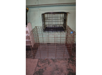 Two Animal Cages - 36' X 22' X 26'   18' X 12' X 12'