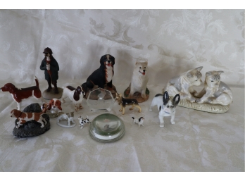 Collection Of 15 Dog Figurines/Paperweight