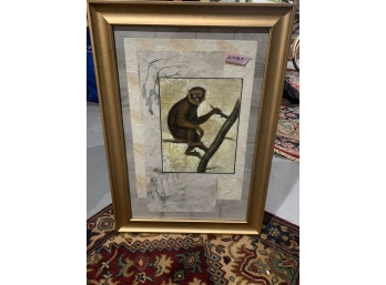 Framed Wall Art - Monkey 30.5' X 21.5'