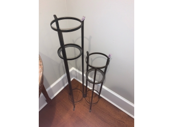 Pair Of Stands 39' H / 28.5' H